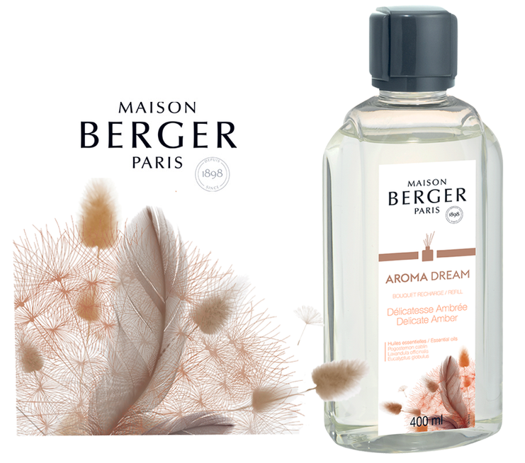 Наповнювач (Аромадифузор) Maison Berger REFILL AROMA DREAM - Delicate Amber 400 ml. (6872-BER) 6872-BER фото